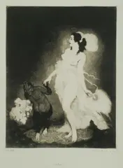Debut by Norman Lindsay, Facsimile Etching 111/550, sold Mar 2021