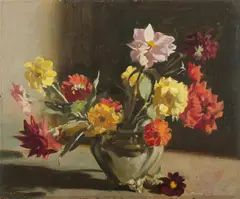 Still Life by Brian Blanchard, Oil on Board, sold Mar 2021