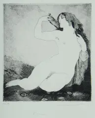 Dreams by Norman Lindsay, Facsimile Etching 425/550, sold Mar 2021