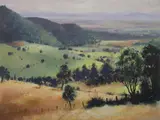 Hunter Valley from Mt Pleasant by Allan Waite, Oil on Board, sold Mar 2021