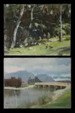 (2) by Allan Waite, 'Everard Ranges' (oil on canvas on board); & 'Aroona Valley' (oil on canvas board), sold Mar 2021
