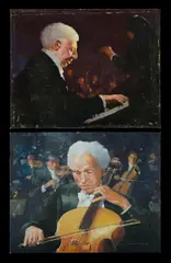 (2) by Allan Waite, Oil on Canvas Board (2), sold Mar 2021
