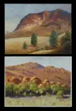 (2) by Allan Waite, 'Everard Ranges' (oil on canvas on board); & 'Aroona Valley' (oil on canvas board), offered Mar 2021