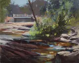 McCarrs Creek by Allan Waite, Oil on Canvas on Board, sold Mar 2021