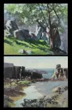 (2) by Allan Waite, Oil on Board (2), sold Mar 2021