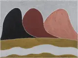 Marieta Bray, Kingfisher Dreaming, 2007, Natural Ochre & Pigments on Canvas