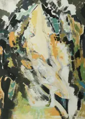 Eileen Berndt, The Lady of Shalott, Oil on Canvas Board