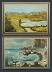 (2) by Ivor Boyd, Oil on Board (2), offered Mar 2021
