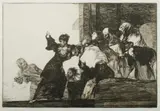 Francisco Goya, Disparate Pobre (Poor Folly)' from 'Los Proverbios' - plate II, printed 1916. 6th edition, with Jose Guarro Catalunya watermark. Reynal 1587, Delteil 212, Harris 258