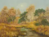 Jos Noeyens, River in Autumn, 1978, Oil on Canvas