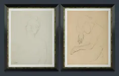 (3) by Desiderius Orban, Pencil (3), offered Mar 2021