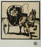 William Nicholson, The Cabriolet, 1897, Woodcut