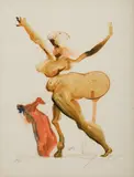 Divine Comedy Series by Salvador Dalí, Woodcut in Colours EA, sold Mar 2021