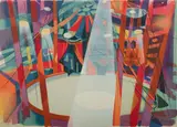 Camille Hilaire, Circus Spotlight, Lithograph in Colours E/A