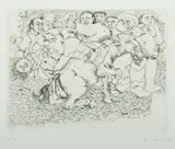 Enzo Frascione, l 'Odio, Etching 6/10
