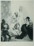 Armoured by Norman Lindsay, 1988, Facsimile Etching 407/550, sold Feb 2021