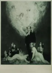 Norman Lindsay, C Sharp Minor Quartet, Facsimile Etching 113/550