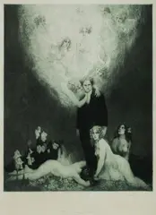 C Sharp Minor Quartet by Norman Lindsay, Facsimile Etching 192/550, sold Feb 2021