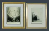 (2) by Norman Lindsay, Both with Odana Editions certificate of authenticity. Facsimile Etching (2), sold Feb 2021