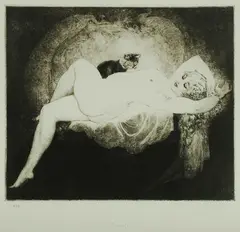 Norman Lindsay, Siesta, Facsimile Etching 498/550