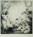 Adolescence by Norman Lindsay, Facsimile Etching 246/550, sold Feb 2021