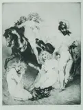 (Beauty's Honour) by Norman Lindsay, Facsimile Etching 207/550, sold Feb 2021