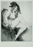 The Black Hat by Norman Lindsay, Facsimile Etching 311/550, sold Feb 2021