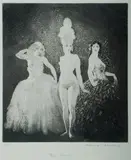 Three Dresses by Norman Lindsay, Facsimile Etching 215/550, sold Feb 2021