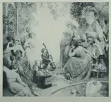 A Summer Day Andante by Norman Lindsay, Facsimile Etching 308/550, sold Feb 2021