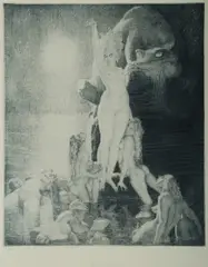 Sea Magic by Norman Lindsay, Facsimile Etching 549/550, sold Feb 2021