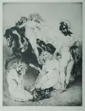 (Beauty's Honour) by Norman Lindsay, Facsimile Etching 303/550, sold Feb 2021