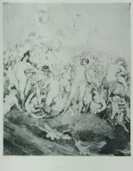 Pegasus by Norman Lindsay, Facsimile Etching 30/550, sold Feb 2021