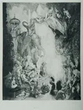Arabiana by Norman Lindsay, Facsimile Etching 17/550, sold Feb 2021