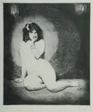 (Pensive) by Norman Lindsay, Facsimile Etching 17/550, sold Feb 2021