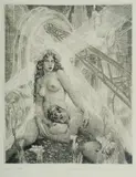 Our Earth by Norman Lindsay, Facsimile Etching 180/550, sold Feb 2021