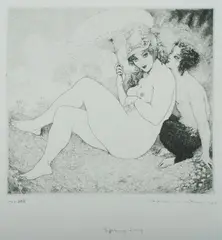 Spring Song by Norman Lindsay, Facsimile Etching 409/550, sold Feb 2021