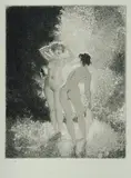 The Glade by Norman Lindsay, Facsimile Etching 17/550, sold Feb 2021