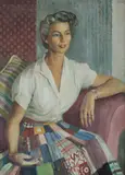 Douglas Robert Dundas, Portrait of a Lady, 1958, Oil on Canvas