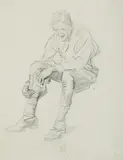 George Washington Lambert, The Weary Digger