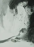 James Timothy Gleeson, Nude in Psychoscape, Ink & Wash