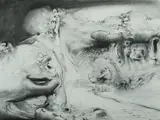 James Timothy Gleeson, Surreal Landscape 31.12. [19]83, Charcoal