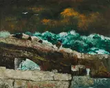 Sali Herman, Stormy Seas, 1964, Oil on Canvas