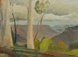 Treania Helen Lindsay Smith, Grose Valley from Evans Lookout, 1936, Oil on Canvas on Board