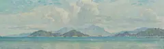 Hinchinbrook Channel, Qld, dated possibly by Robert Richmond Campbell, 1936, Oil on Canvas on Board, sold Nov 2020