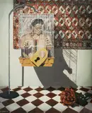 Eugenie Lee, New Bird Freshly Caught, Oil on Canvas on Board