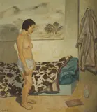 Eugenie Lee, Alone With a Ghost, Oil on Linen on Board