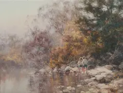Wingecarribee Study, NSW by Ramon Ward-Thompson, Oil on Canvas on Board, sold Nov 2020