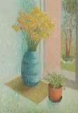 Una Foster, The Blue Vase, Pastel