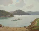 Erik Langker, Quiet Cove, Middle Harbour, Oil on Board