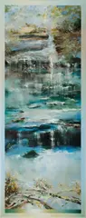 David Voigt, Bush Waterfall, Acrylic on Canvas